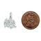 Sterling Silver Little Angel Charm Pendant Jewelry 19mm x 15mm